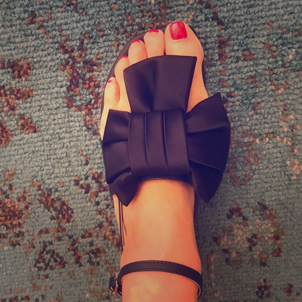 BRAND new 36.5 AGLs Dark Navy Sandals